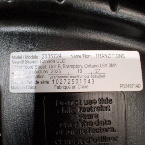 GRACO TRANZITIONS 3-IN-1 HARNESS BOOSTER SEAT - 22-100LBS - PROOF BLACK (MODEL: 2035724) image 3