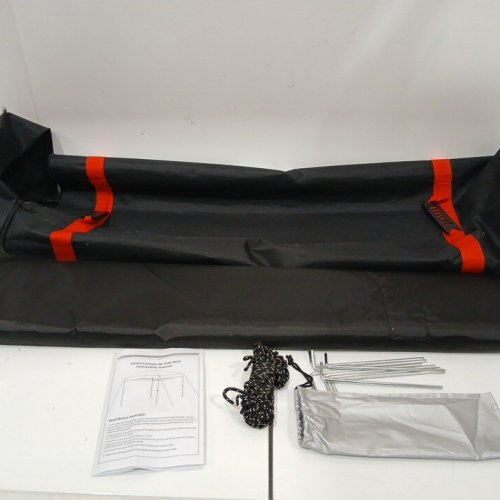 DURABLE EASY POP UP CANOPY TENT WITH ROLLER BAG - 10FT X 10FT - BLACK/GREY image 5