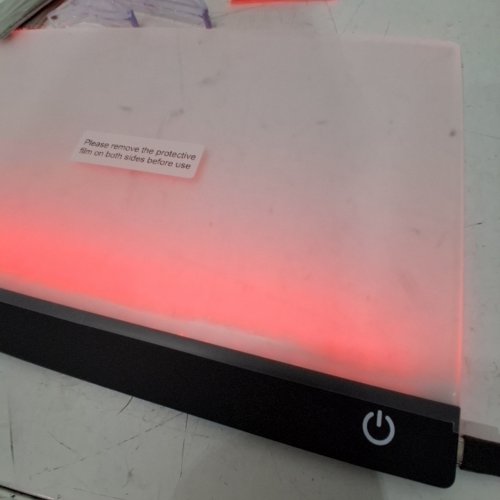 LED DRAWING BOARD WITH MARKERS - 12"X8" - WHITE image 2