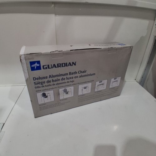 MEDLINE GUARDIAN DELUXE ALUMINUM BATH CHAIR - 400LBS CAP - GREY (MODEL: G2-101KRX1) image 3
