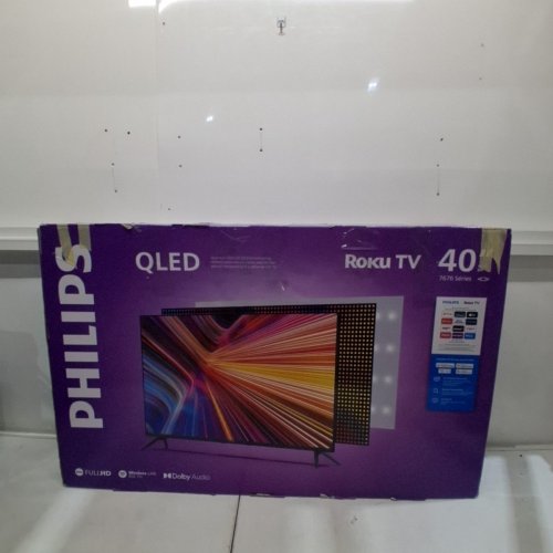 PHILIPS 7600 SERIES FHD QLED FULLHD 1080P ROKU TV - 40" - BLACK (MODEL: 40PQF7676/F6) image 14