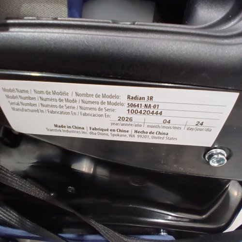 DIONO 2020 RADIAN 3R 3-IN-1 CONVERTIBLE CAR SEAT WITH REAR & FORWARD FACING - BLUE SKY (MODEL: 506241-NA-01) image 2