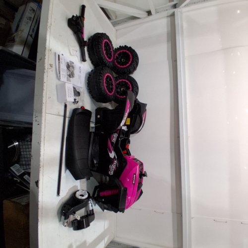 VOLTZ TOYS RIDE-ON ALL-TERRAIN VEHICLE - 12V - PINK AND BLACK (MODEL: DG-80578) image 4