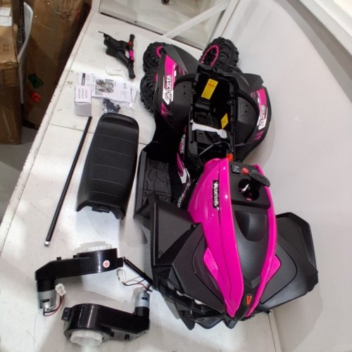 VOLTZ TOYS RIDE-ON ALL-TERRAIN VEHICLE - 12V - PINK AND BLACK (MODEL: DG-80578) image 5