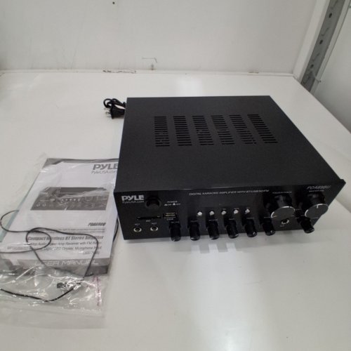 PYLE BLUETOOTH AUDIO AMPLIFIER RECEIVER - MP3, USB, SD, AUX, RCA, MIC - REVERB AND DELAY EFFECTS FOR HOME THEATER SPEAKERS (MODEL: PDA69BU) image 3