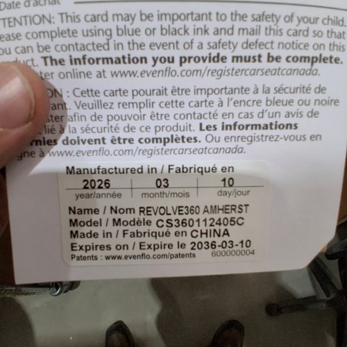 EVENFLO REVOLVE 360 EXTEND 3-IN-1 CONVERTIBLE CAR SEAT - 4LBS-120LBS GREY (MODEL: CS360112405C) image 2