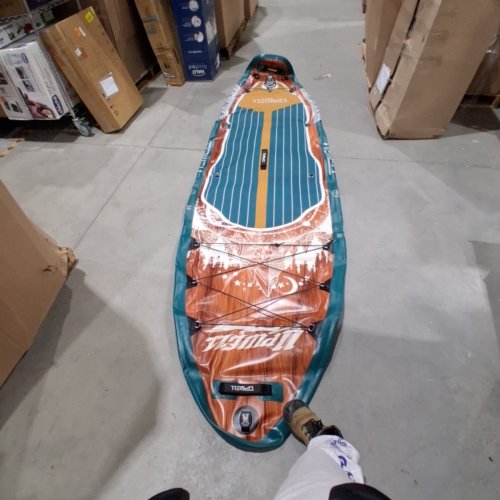 UPWELL INFLATABLE STAND UP PADDLE BOARD - 11FT 6" X 35" X 6"/500LBS MAX - SEQUOIA GREEN/BROWN image 4