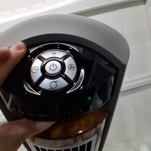 LASKO 3-SPEED OSCILLATING TOWER FAN WITH REMOTE CONTROL - 42" - BLACK/WOOD (MODEL: T42951C) image 2