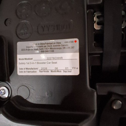 SAFETY 1ST 3-IN-1 HARNESS BOOSTER CAR SEAT - 100LB MAX - BLACK (MODEL: 22276CHHR) image 2