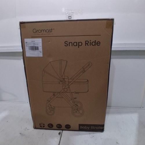 GROMAST SNAP RIDE BABY STROLLER - BLACK/GREY image 2
