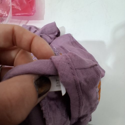 WOMEN'S HAND EMBRIODERED SHIRT - MEDIUM - PURPLE image 2