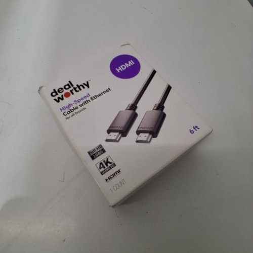 DEALWORTHY HIGH-SPEED HDMI CABLE WITH ETHERNET - 4K @ 60HZ - UP TO 18GBPS - 6FT - BLACK image 4