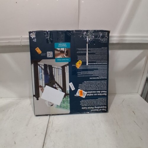 SAFETY FIRST TOP OF THE STAIRS EXPANDABLE METAL BABY GATE - 27" - 42" X 28" - BLACK (MODEL: GA090CBLKF2 image 4