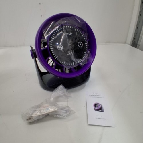 GUXLY DESKTOP WHISPER-QUIET CIRCULATING FAN - PURPLE (MODEL: DS311) image 3