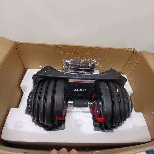 IMFIT ADJUSTABLE DUMBBELL (ADJUSTS 5LB - 52.5LB) - BLACK (MODEL: DUMBLE1 5LB-52.5LB) image 2