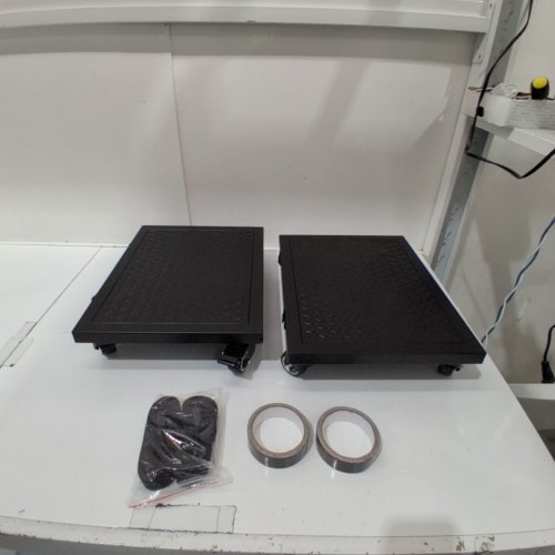 2PK KEDSUM HEAVY DUTY FURNITURE DOLLYS - UP TO 2000 LBS - 16" X 25" - BLACK image 2