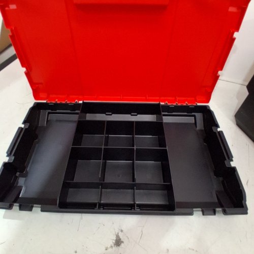 3PC CRAFTSMAN 3-IN-1 ROLLING TOOL BOX WITH WHEELS - 19" - RED/BLACK (MODEL: CMST18614) image 4