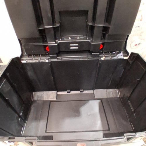 3PC CRAFTSMAN 3-IN-1 ROLLING TOOL BOX WITH WHEELS - 19" - RED/BLACK (MODEL: CMST18614) image 6
