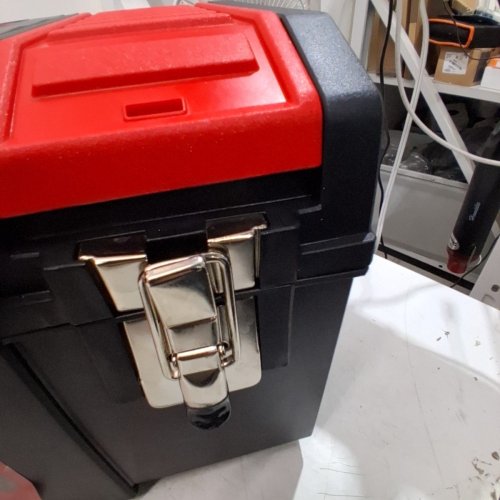 3PC CRAFTSMAN 3-IN-1 ROLLING TOOL BOX WITH WHEELS - 19" - RED/BLACK (MODEL: CMST18614) image 7