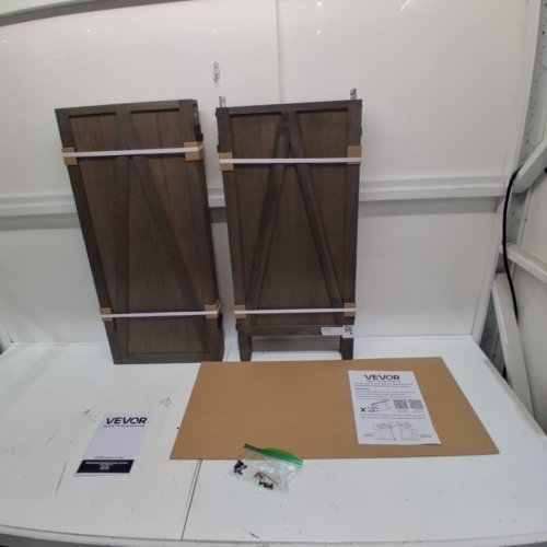 4 PANELS WOOD FOLDING PRIVACY SCREEN - 64" X 67" - BROWN (MODEL: YKMBX-04GR) image 3