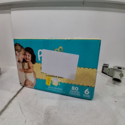 80PK PAMPERS SWADDLERS DIAPERS - SIZE 6 image 2