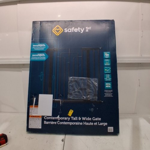 SAFETY 1ST CONTEMPORARY TALL & WIDE GATE WITH SECURETECH - 29"-47" X 36" - BLACK (MODEL: GA176CBLKF2) image 2