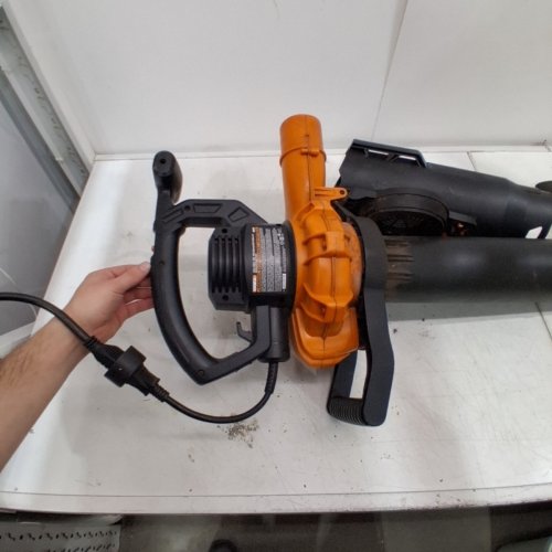 WORX ELECTRIC CODRED LEAF BLOWER AND VACUUM - 120V 12A 160/250 MPH 400 CFM - BLACK/ORANGE (MODEL: WG518) image 2