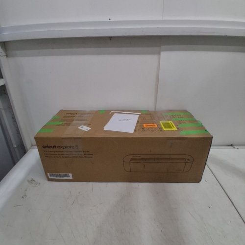 2PC CRICUT EXPLORE 5 VINYL CUTTING MACHINE & EASYPRESS MINI HEAT IRON - CREAM (MODEL: CXPL204C / 8003147) image 8