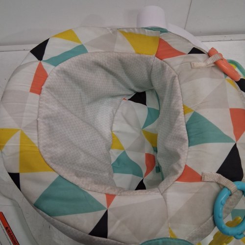 FISHER-PRICE PORTABLE INFANT SIT-ME-UP FLOOR SEAT - WHITE/MULTICOLOUR image 5