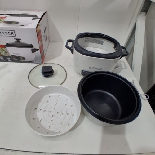 BLACK + DECKER 2-IN-1 RICE COOKER & FOOD STEAMER - 16 CUP (COOKED) CAPACITY - WHITE (MODEL: RC516C) image 3