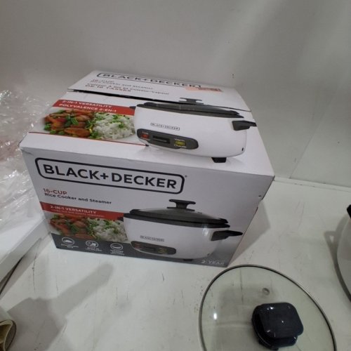 BLACK + DECKER 2-IN-1 RICE COOKER & FOOD STEAMER - 16 CUP (COOKED) CAPACITY - WHITE (MODEL: RC516C) image 5