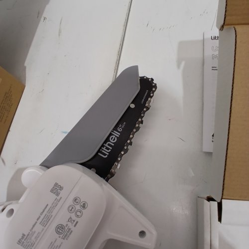 LITHELLI HANDY+ CORDLESS MINI CHAINSAW - 20 V, 6" BAR, 2.5 AH - WHITE (MODEL: U20MC01-0A110-CA) image 3