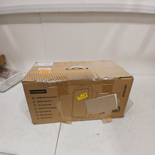 FOXDAWN 240W OUTPUT PORTABLE PARTY SPEAKER - BLACK AND ORANGE (MODEL: PARTYTIME300) image 6