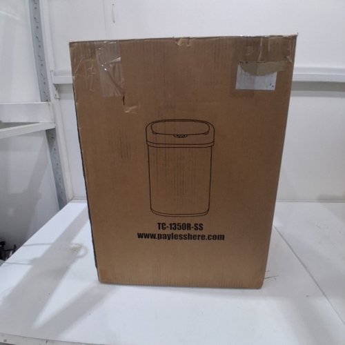 OVAL AUTOMATIC TOUCH FREE TRASH CAN - 13GAL - STAINLESS STEEL (MODEL: TC-1350R-SS) image 6