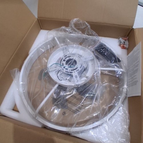 MODERN CEILING FANS WITH LIGHTS DIMMABLE - 20" - WHITE image 3