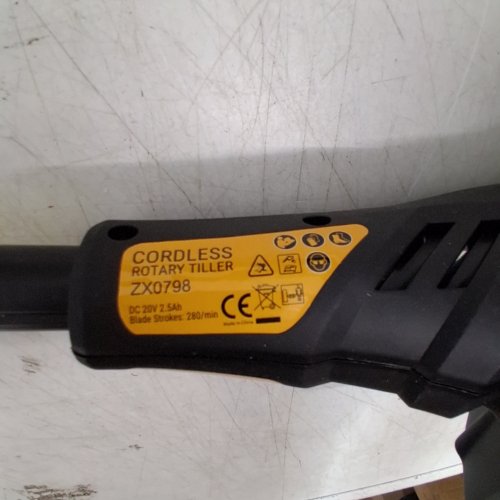 OHYES CORDLESS ROTARY TILLER *TOOL ONLY* - 20V - BLACK / YELLOW (MODEL: ZX0798) image 3