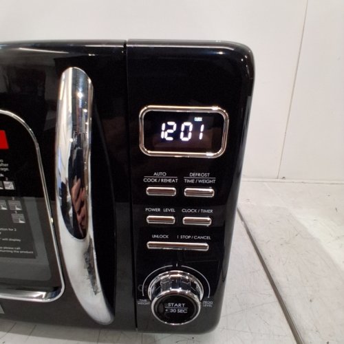 GALANZ RETRO STYLE COUNTERTOP MICROWAVE OVEN - 0.7CU.FT - BLACK - (MODEL: GLCMKZ09BKR09) image 3