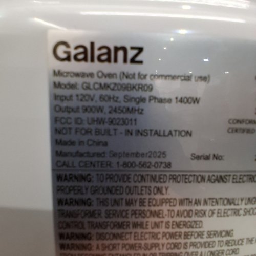 GALANZ RETRO STYLE COUNTERTOP MICROWAVE OVEN - 0.7CU.FT - BLACK - (MODEL: GLCMKZ09BKR09) image 10