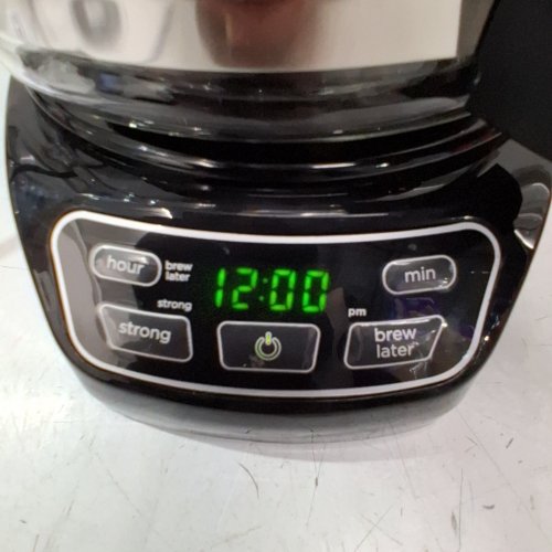BLACK+DECKER PROGRAMMABLE COFFEEMAKER - 12-CUP GLASS CARAFE - BLACK (MODEL: CM1110BC-1) image 2