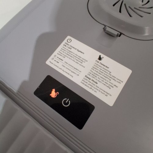 PAWNESTS L7 STAINLESS STEEL CAT LITTER BOX WITH SMART ODOR CONTROL SYSTEM - 15.9" X 23.8" X 15.6" - GREY (MODEL: PN-CL02) image 3