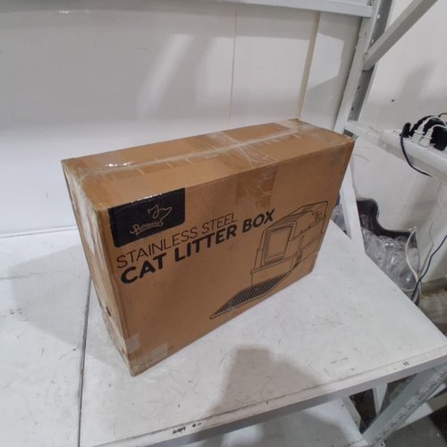 PAWNESTS L7 STAINLESS STEEL CAT LITTER BOX WITH SMART ODOR CONTROL SYSTEM - 15.9" X 23.8" X 15.6" - GREY (MODEL: PN-CL02) image 8