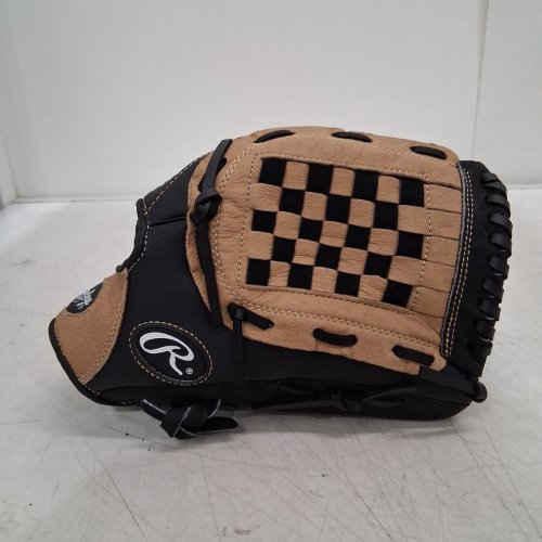 RAWLINGS PLAYMAKER SERIES BASKET-WEB BASEBALL OUTFIELD GLOVE - RHT - MIKE TROUT - 13" - BLACK/TAN (MODEL: PM130RB) image 4