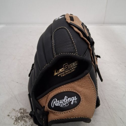 RAWLINGS PLAYMAKER SERIES BASKET-WEB BASEBALL OUTFIELD GLOVE - RHT - MIKE TROUT - 13" - BLACK/TAN (MODEL: PM130RB) image 5