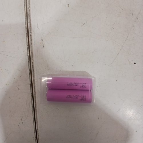 2PK SAMSUNG 18650 BATTERIES - 3.7 V , 2600 MAH (MODEL: INR18650-26F) image 3