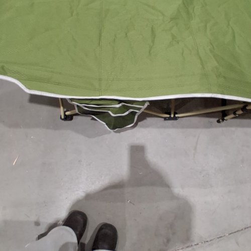 OVERMONT OVERSIZED FOLDING CAMPING BED - 75" X 24" X 12" - 550LB CAP - GREEN (MODEL: OM-CAMP BED-2400D-GREEN) image 3
