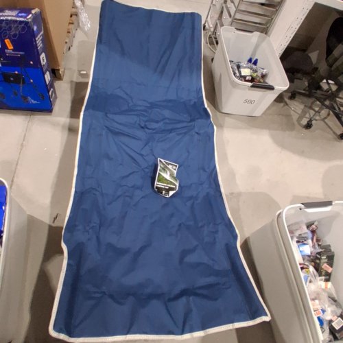 OVERMONT CAMPING COT - 75" X 28" - 550LBS CAP - BLUE image 2