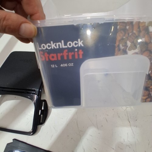 STARFRIT LOCKNLOCK CONTAINER - 5L - CLEAR / BLACK image 2