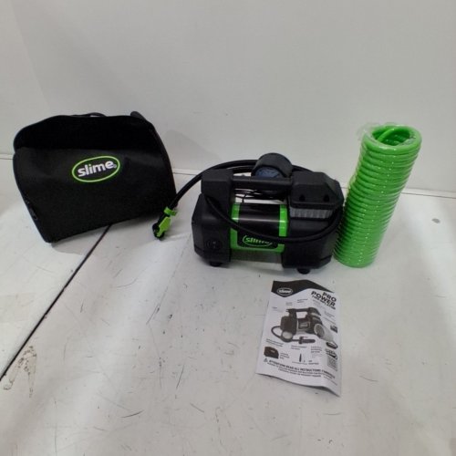 SLIME HEAVY DUTY TIRE INFLATOR - 12V - GREEN/BLACK image 3