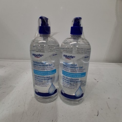 2PK EQUATE ANTIBACTERIAL HAND SANITIZER GEL - 1L EACH image 2