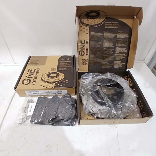 6PC DS ONE FRONT SET BRAKE PERFORMANCE ROTOR AND POSITIVE PLUS REAR SEMI METALLIC PADS - FOR VARIOUS CAR MODELS (MODEL: DS1-980789 /SIM-1340) image 2
